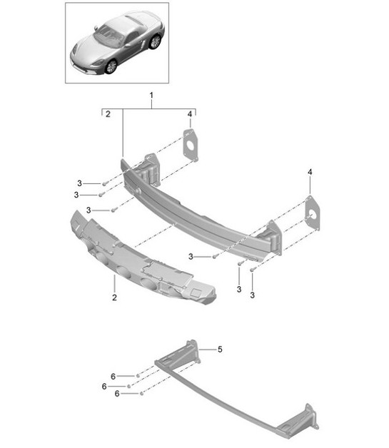 Diagram 802-060 Porsche 997 MK1 Carrera 2S 3.8L 2005-08 Body