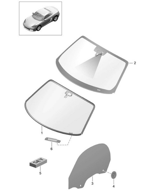 Diagram 805-000 Porsche 911 & 912 (1965-1989) Body