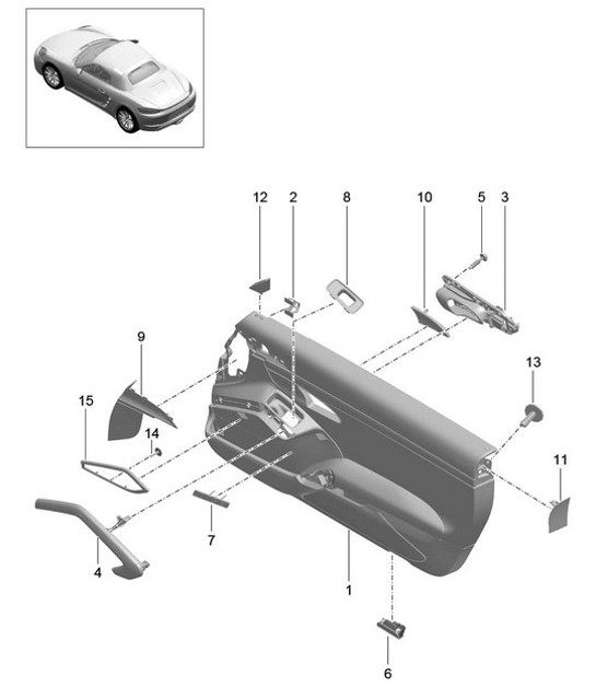 Diagram 808-060 Porsche Macan (95B) MK1 (2014-2018) Body