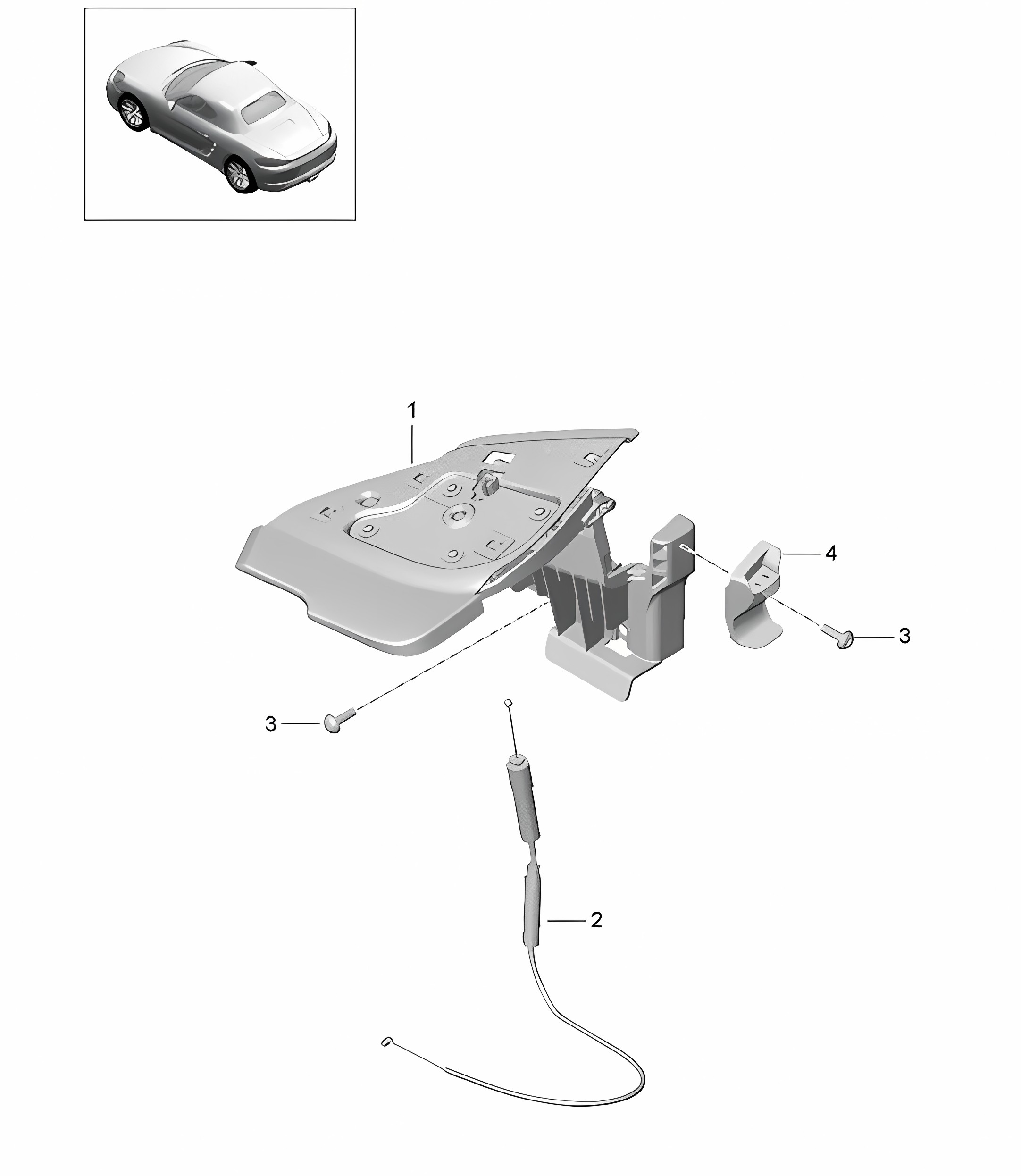 Flap / Convertible top - Side - 718 (982) Boxster 2017>>