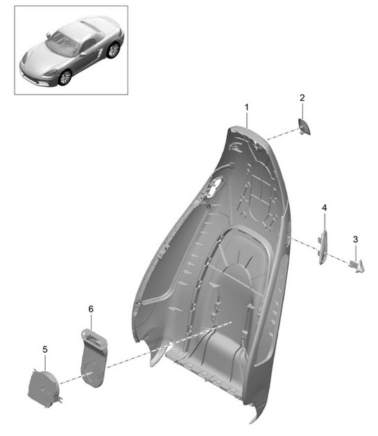 Diagram 817-004 Porsche 968 CS 3.0L 1993-95 Body
