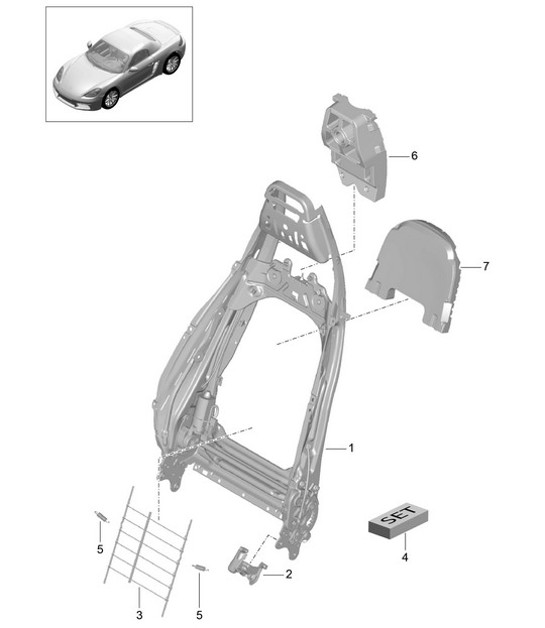 Diagram 817-006 Porsche 964 (911) (1989-1994) Body