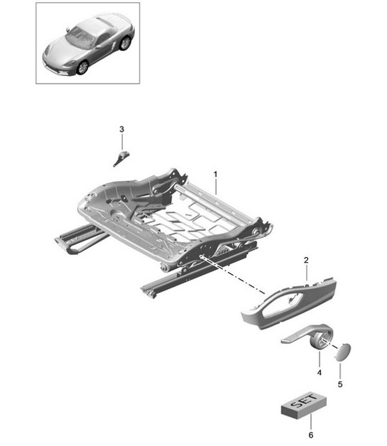 Diagram 817-023 Porsche Macan (95B) MK1 (2014-2018) Body