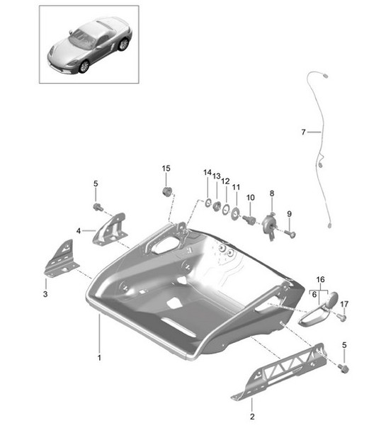 Diagram 817-064 Porsche Cayman 987C / 981C (2005-2016) Body