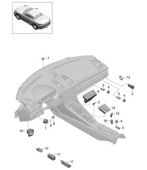 Schalter / Bedienfeld / Klimaanlage 718 (982) Boxster 2017>>