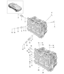 Cylinder head / Accessories / Valves 718C (982C) Cayman 2017>>