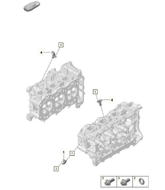 Cylinder head / Individual parts / sealing plug / Sensors 718C (982C) Cayman 2017>>