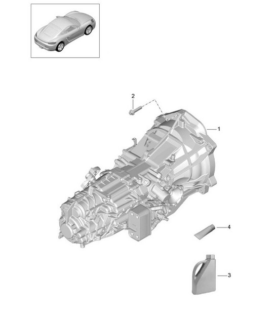 Diagram 302-000 Porsche 996 (911) (1997-2005) Transmission