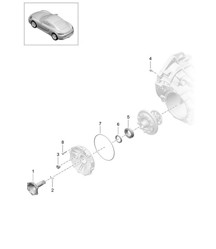 手动变速箱/单个零件/限滑差速器/驱动法兰（型号：G8200、G8220）- 6 速手动 - 718C (982C) Cayman 2017>>