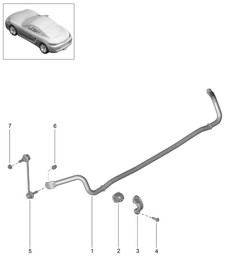 Anti-roll bar 718C (982C) Cayman 2017>>