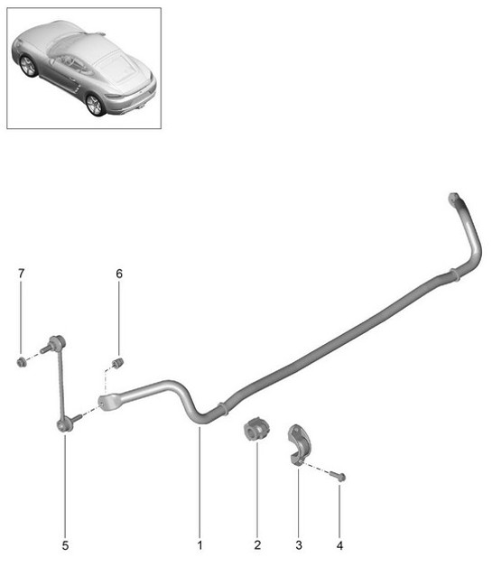 Diagram 502-030 Porsche 924S 2.5L 1986-87 