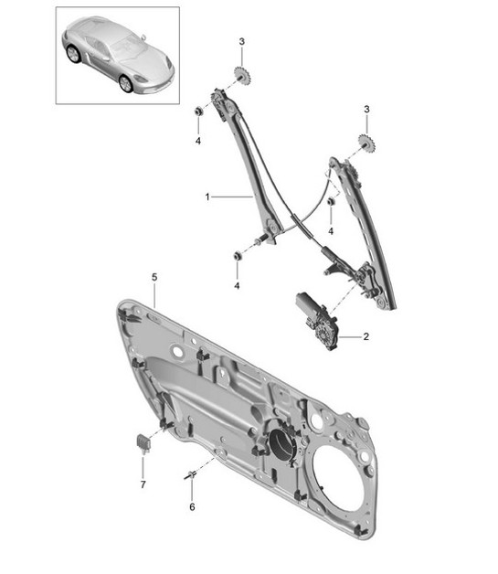 Diagram 804-030 Porsche Panamera 970 MK2 (2014-2016) Carrozzeria
