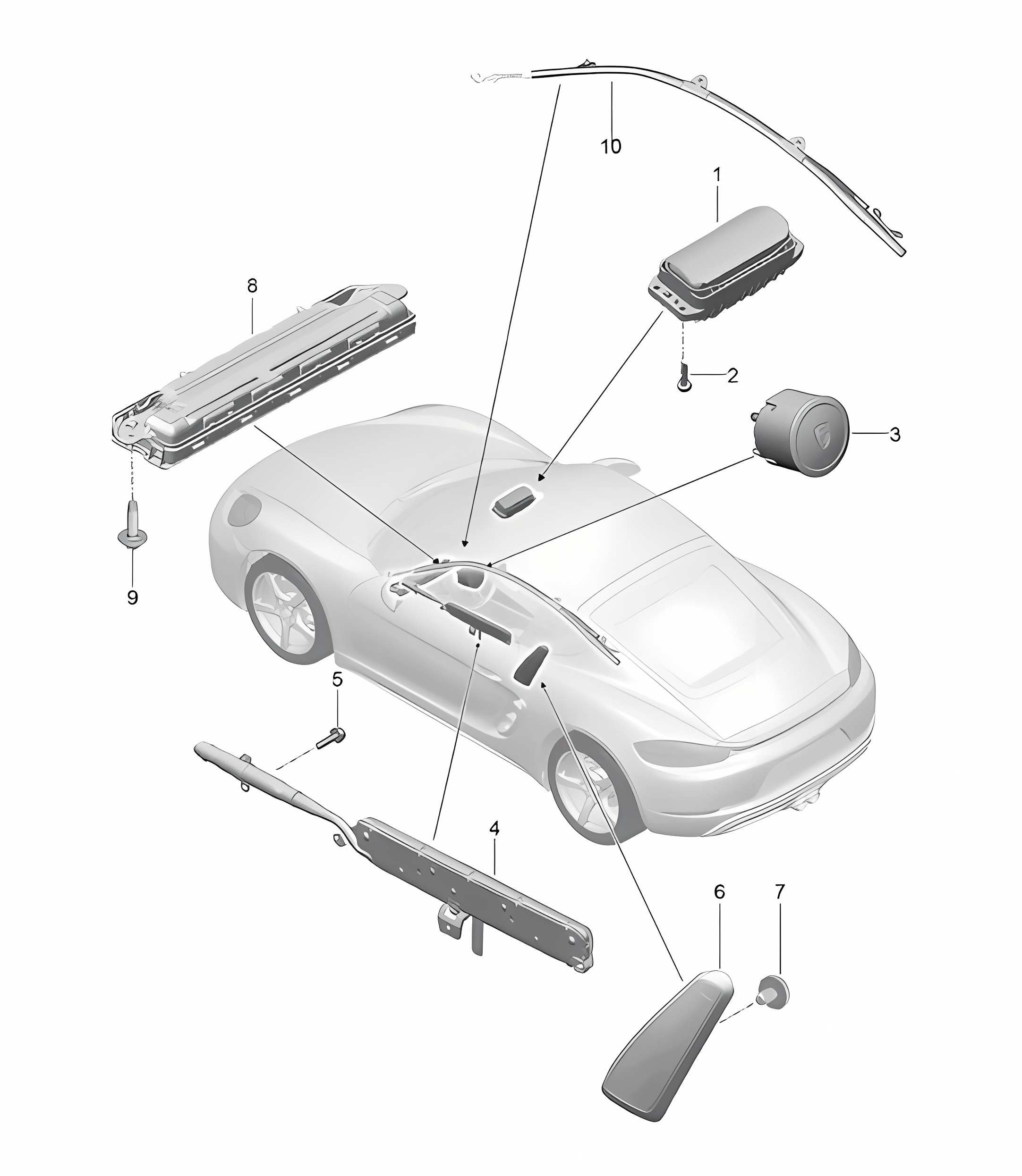 Airbag 718C (982C) Cayman 2017>>