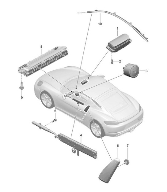 Airbag 718C (982C) Cayman 2017>>