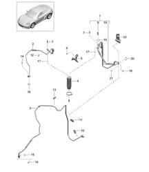 Refrigerant circuit / Lines / Drier Of 718C (982C) Cayman 2017>>