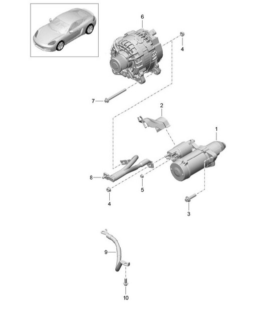 Diagram 902-005 Porsche 911 & 912 (1965-1989) Electrical equipment