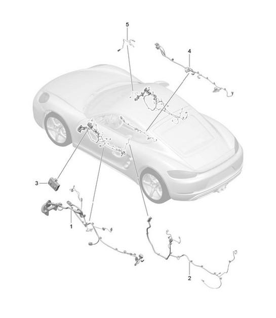 Diagram 902-015 Porsche Macan (95B) MK1 (2014-2018) Electrical equipment