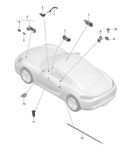 Diagram 903-004 Porsche Macan (95B) MK1 (2014-2018) Electrical equipment