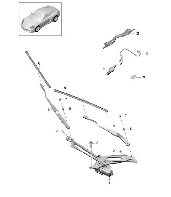 Diagram 904-000 Porsche Cayman 718C (982C) 2017>> Elektrische apparatuur