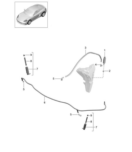 Diagram 904-020 Porsche Cayenne 9PA (955) 2003-2006 Electrical equipment