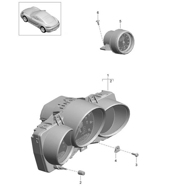 Diagram 906-051 Porsche Boxster 986/987/981 (1997-2016) Electrical equipment