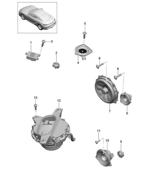 Diagram 911-005 Porsche 993 (911) C2 1994-97 Electrical equipment