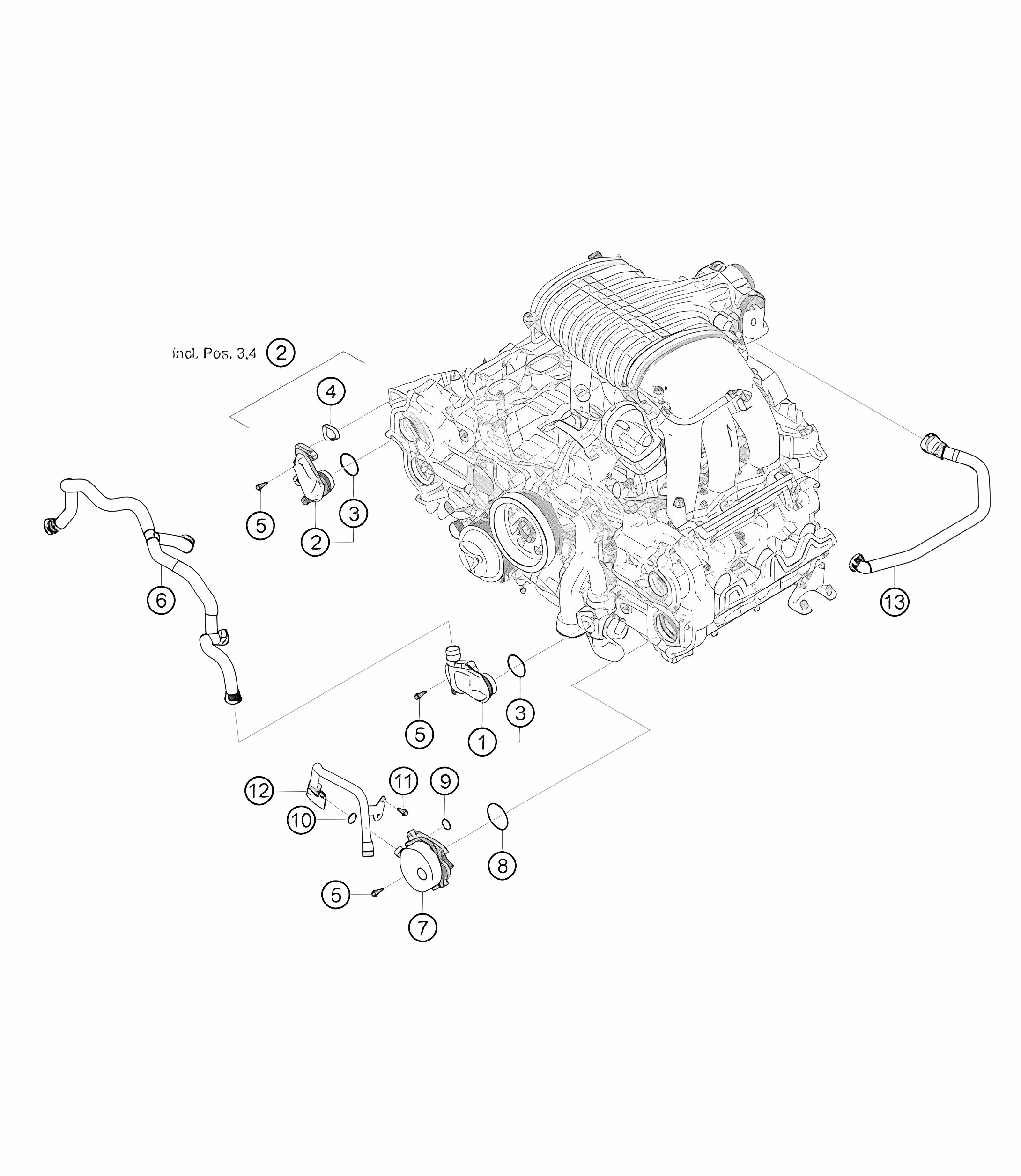 Crank case bleeding / Vacuum pump 982 Cayman GT4 Clubsport 2019-2020