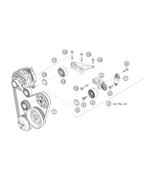 Belt drive 982 Cayman GT4 Clubsport 2019-2020
