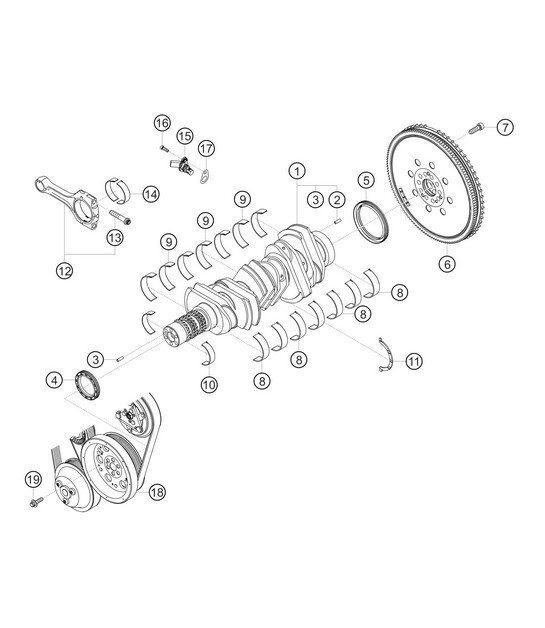 Diagram 1.1-03 Porsche Macan (95B) MK1 (2014-2018) Motor