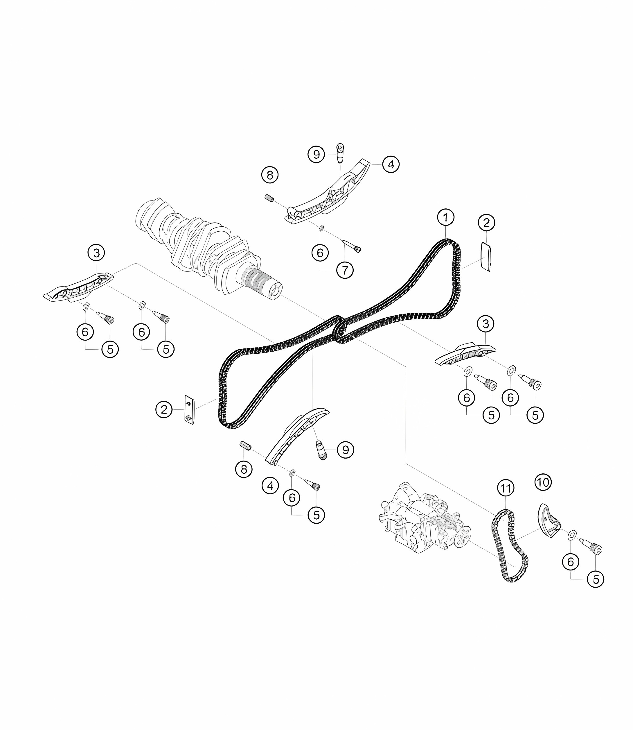 Timing chain 982 Cayman GT4 Clubsport 2019-2020