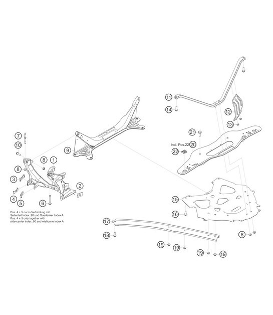 Diagram 5.5-01 Porsche 997 (911) MK1 2005-2008 Rear Axle