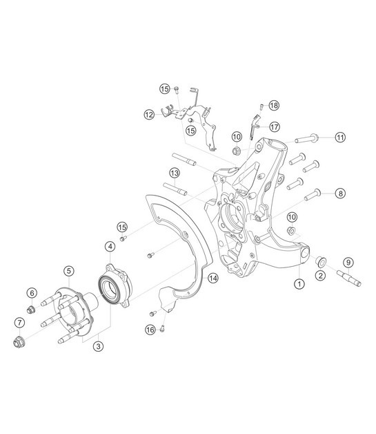 Diagram 5.5-03 Porsche 996 (911) (1997-2005) Eje posterior