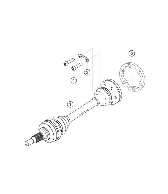 Diagram 5.5-07 Porsche Macan (95B) MK1 (2014-2018) Rear Axle
