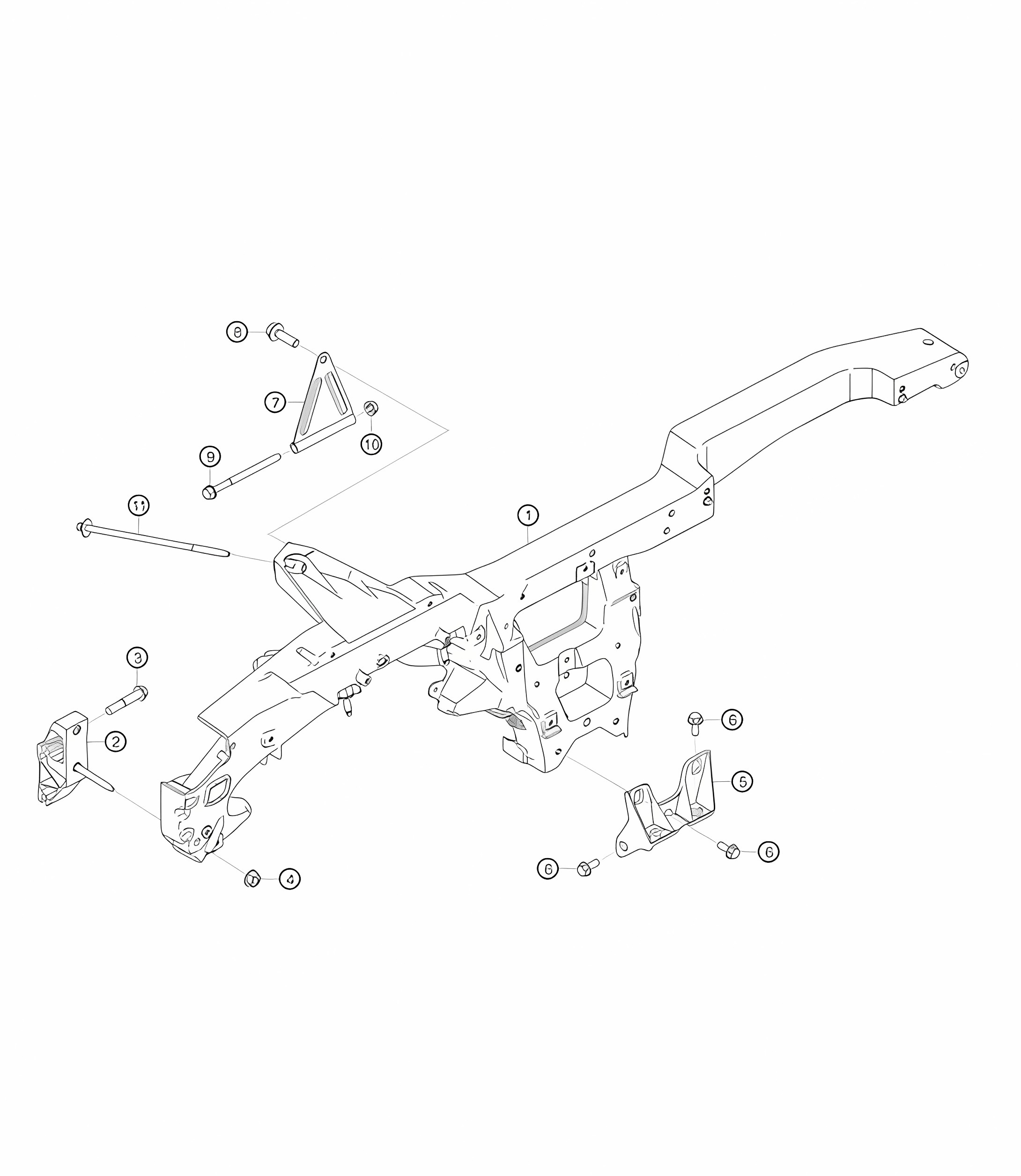 Support frame 982 Cayman GT4 Clubsport 2019-2020