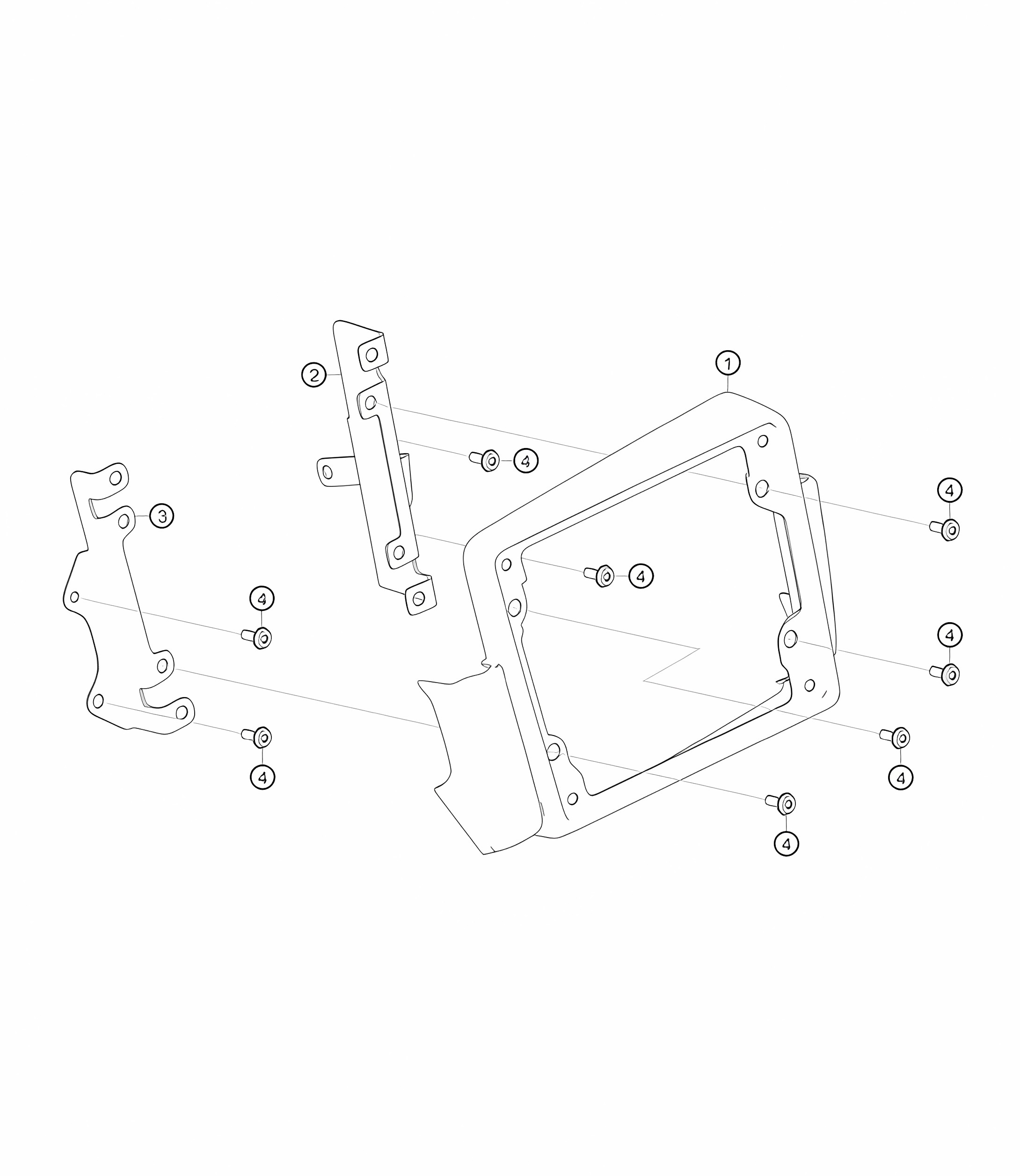 Panel support-plate 982 Cayman GT4 Clubsport 2019-2020