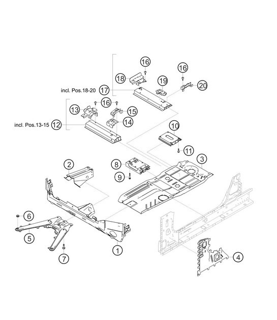 Diagram 8.8-03 Porsche 911 1978-1983 3.0L / SC Body
