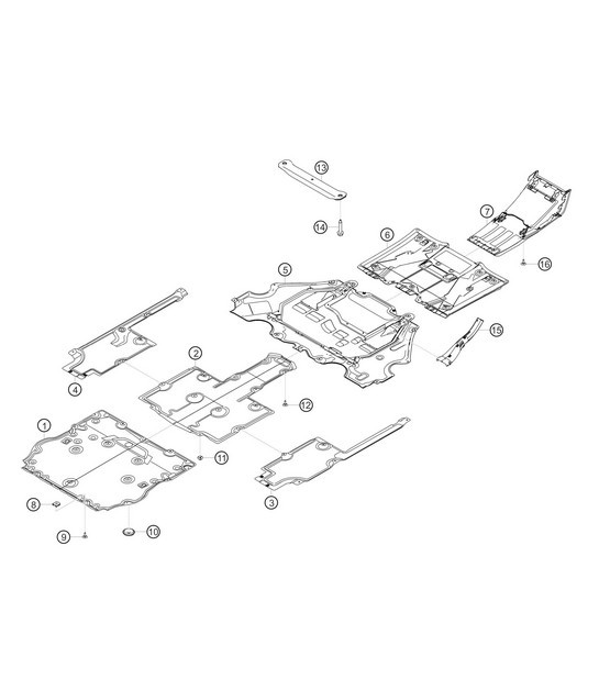 Diagram 8.8-09 Porsche Cayman 987C / 981C (2005-2016) Carrosserie