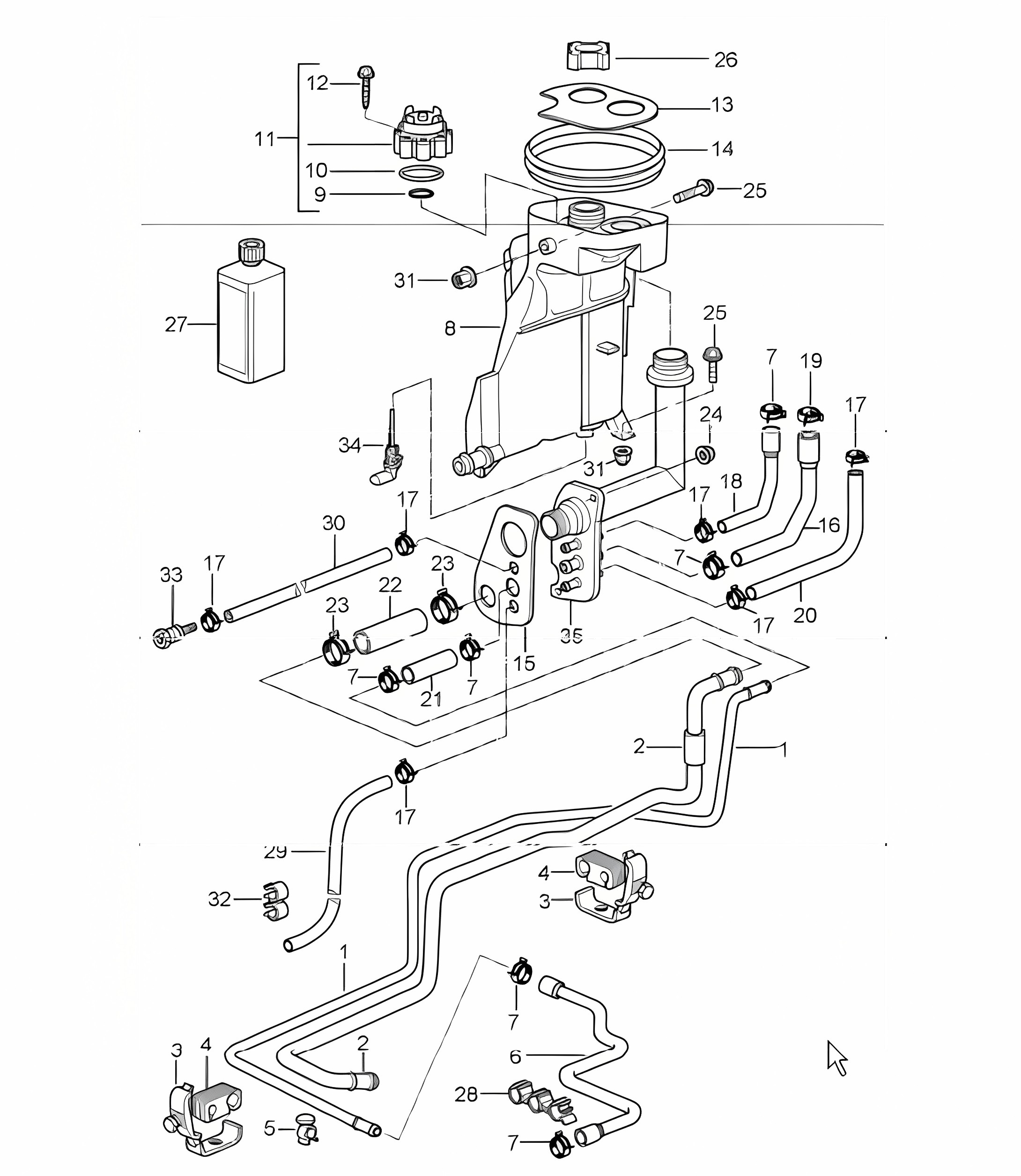 water cooling - 4 - for 986 Boxster 1997-04