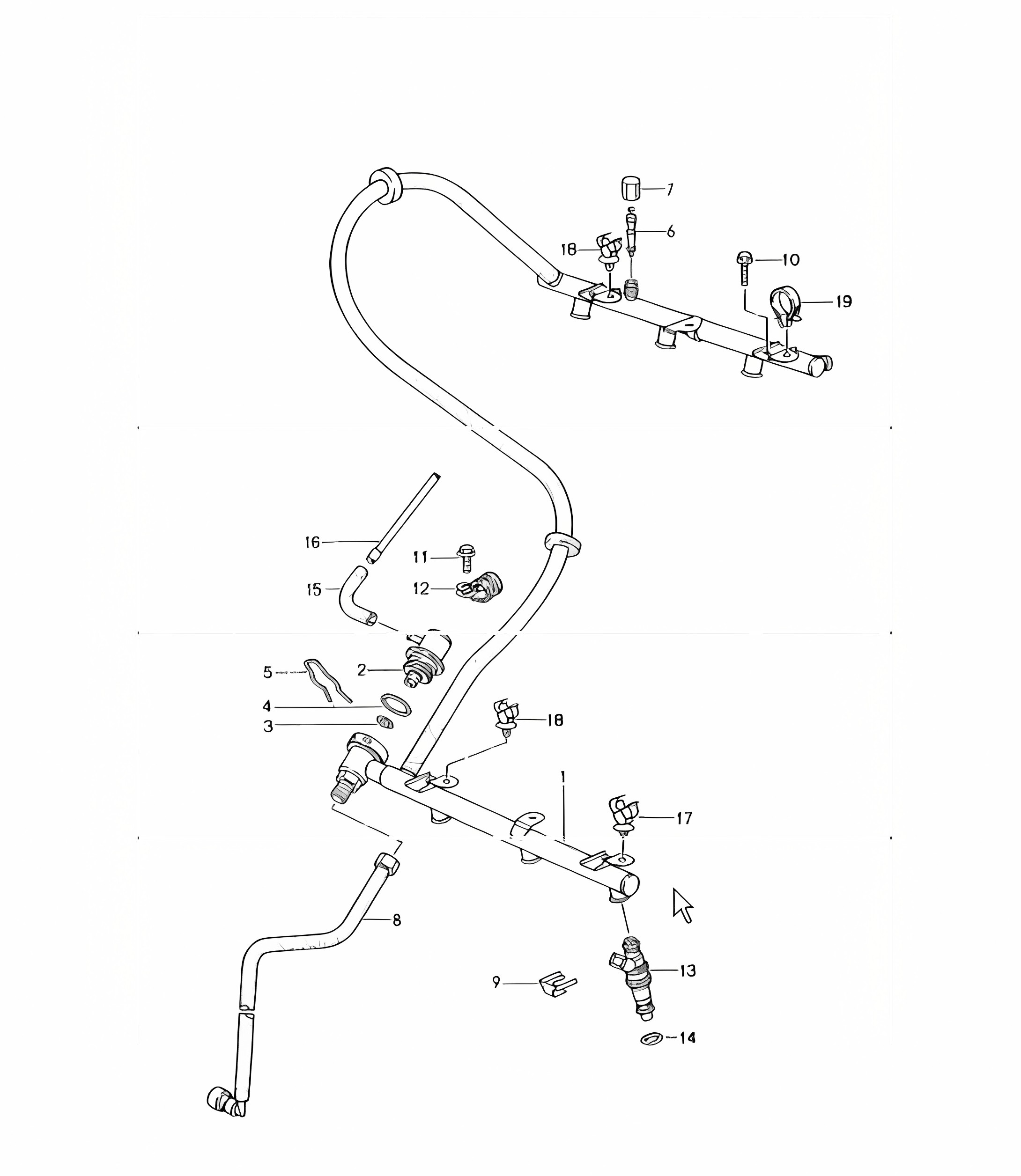 fuel collection pipe 986 Boxster 1997-04