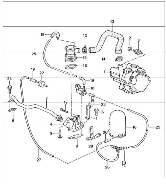 Diagram 108-06 Porsche 997 (911) MK1 2005-2008 Engine