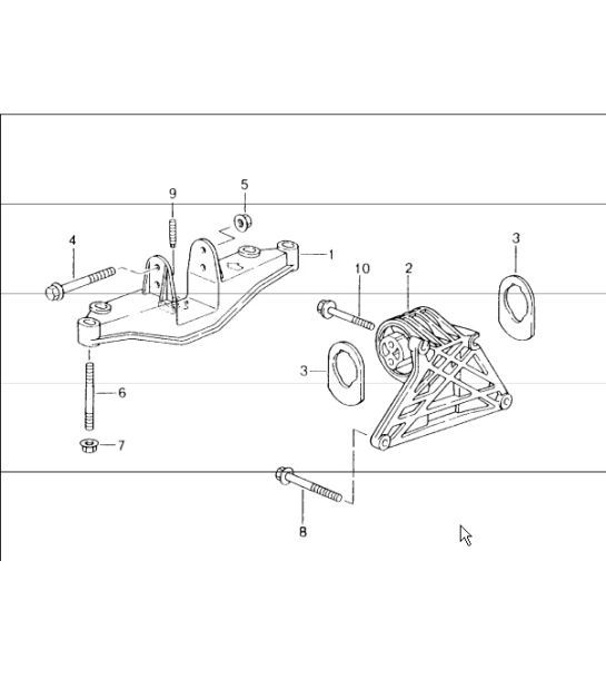 Diagram 109-00 Porsche 997 MKII Carrera C2S 3.8L 2009-12 Motor