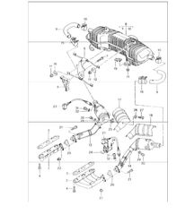 impianto di scarico M 96.20 per 986 Boxster 1997-04