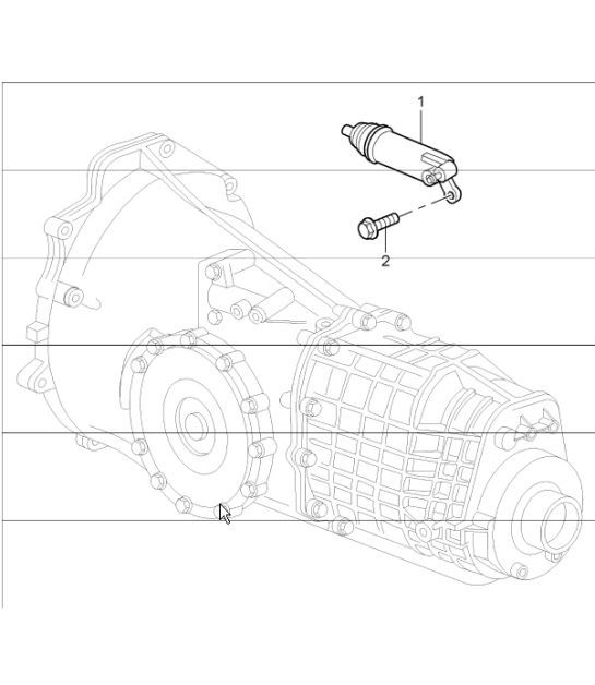 Diagram 301-05 Porsche 911 1987-1989 3.2L G50 Transmisión