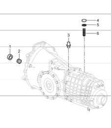 transmission single parts 986 Boxster S G86.20 2000-04