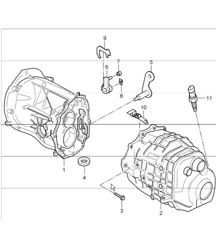 gear housing transmission cover 986 Boxster S G86.20 2000-04