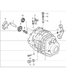 gear housing, transmission cover 986 Boxster S G86.20 2000-04