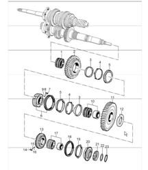gears and shafts 986 Boxster S G86.20 2000-04