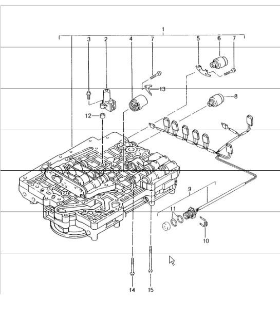 Diagram 340-02 Porsche Cayman GT4 3.8L 2015-16 Transmission