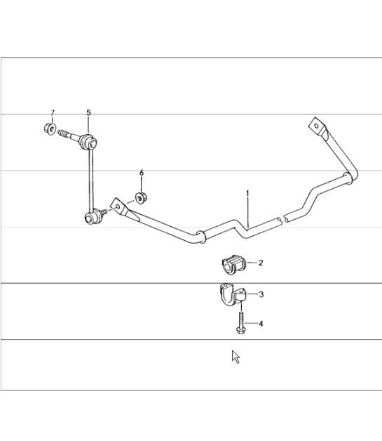 Diagram 501-03 Porsche Cayman GT4 3.8L 2015-16 Eje posterior