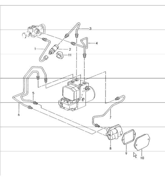 Diagram 604-05 Porsche 944 2.5L 8V 1982-87 